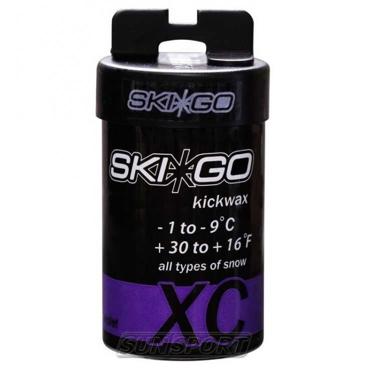 Мазь держания SkiGo XC Kickwax Violet -1/-9 45гр. фото 1