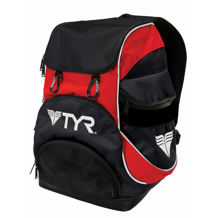 Рюкзак TYR Alliance Team Mini Backpack (O/S, 002 Черный/Красный) фото 1