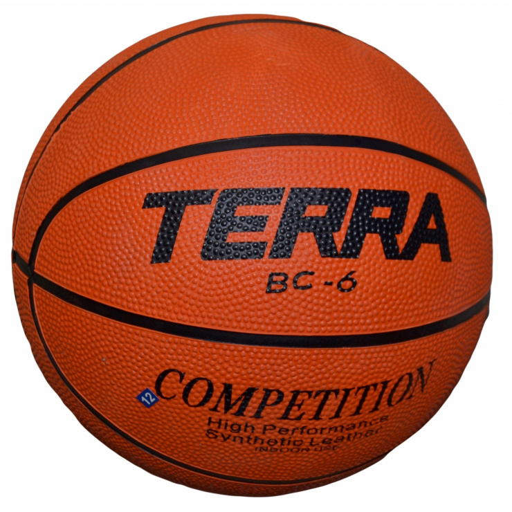 Мяч баскетбольный TERRA ПУ8 размер 6 фото 1