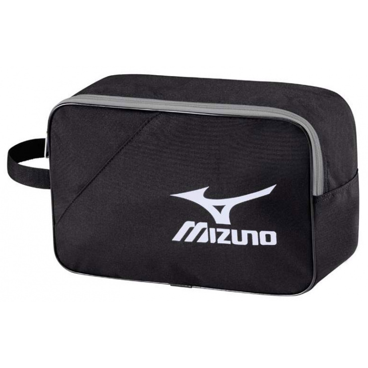 Сумка MIZUNO Team Shoes Case, L32 x W12 x H20, черный/серый  фото 1