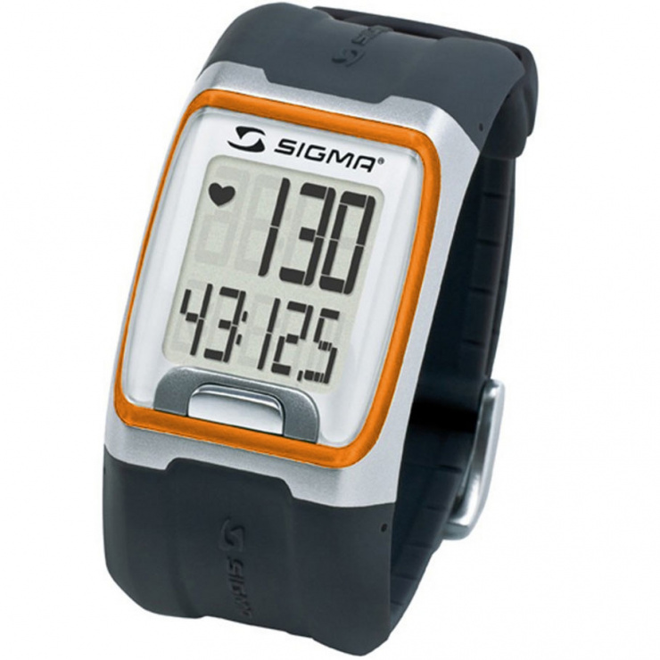 Часы спортивные SIGMA PC-3.11 ORANGE 3 функц.(пульсометр, секундомер, часы), оранж. фото 1