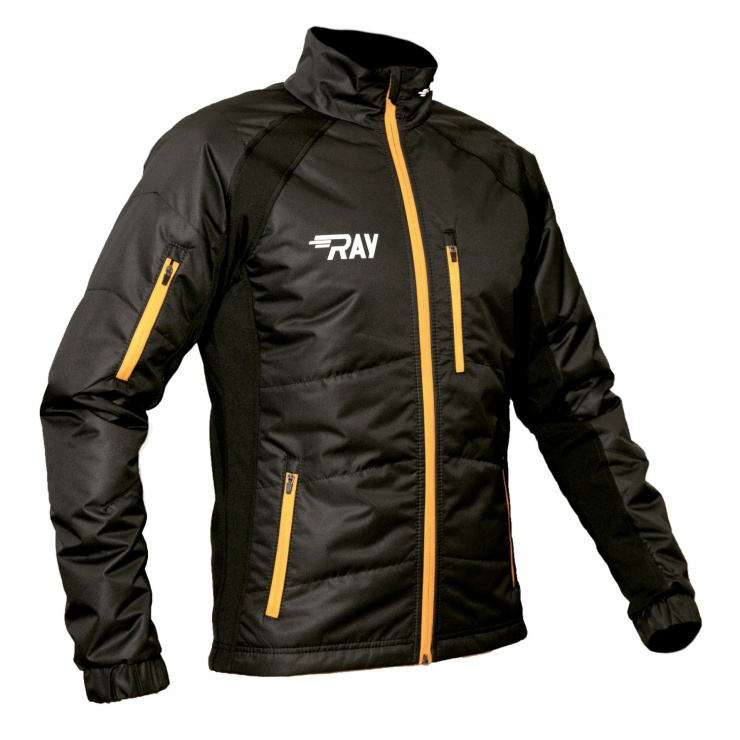 Куртка утеплённая разминочная RAY модель ACTIVE (UNI) коричневая молния фото 1