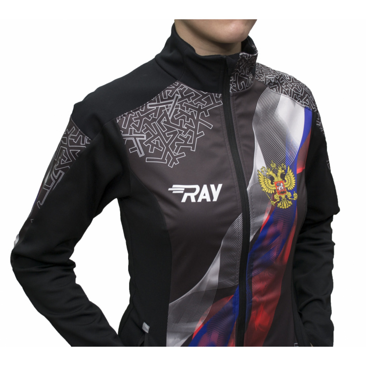 Куртка разминочная RAY WS модель PRO RACE (Woman) принт фото 3