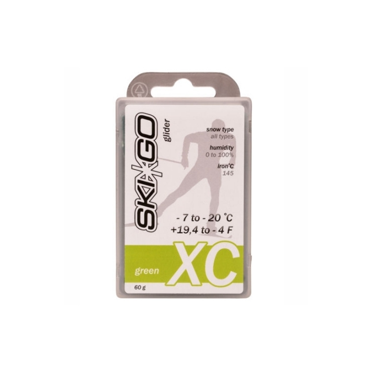 Парафин SkiGo CH XC Glider Green -7/-20 60 гр. фото 1