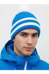 Шапочка RAY Флаг бубон, синий, белый