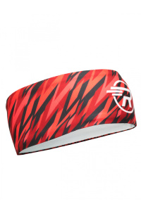 Повязка трикотажная принт RAY зигзаг красный