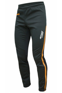 Брюки беговые RAY WS модель ACTIVE (UNI) черный горчичная молния