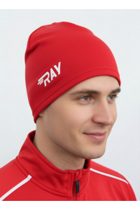 Шапочка RAY 6-ти клинка облегченная, красный, белый лого
