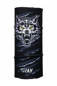 Труба-маска RAY принт WOLF серый