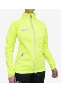 Куртка разминочная RAY WS модель STAR (Women) лимонный/лимонный салатовая молния с/о