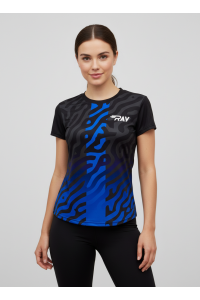 Футболка RAY (Woman) принт тигр синий