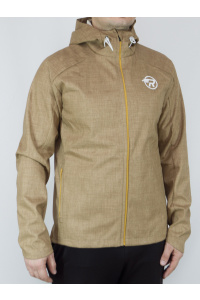 Ветровка RAY Sprint (Men) шоколадный, горчичная молния, белый лого