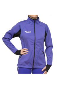 Куртка разминочная RAY WS модель STAR (Woman) фиолетовый/черный 