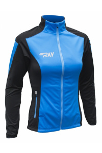 Куртка разминочная RAY WS модель PRO RACE (Kids) голубой/черный