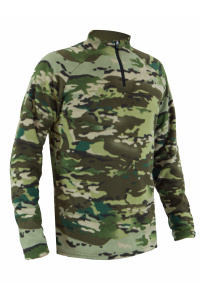 Лонгслив RAY (Men) воротник стойка флис, принт камуфляж