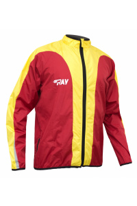 Ветровка RAY модель 2 (UNI) красный/желтый