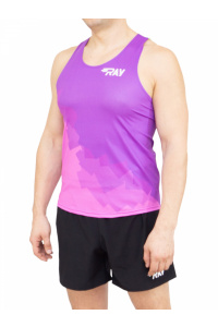 Майка спортивная RAY (Men) принт "Ice-purple"
