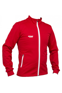 Куртка разминочная RAY модель CASUAL (UNI) красный/красный