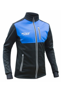 Куртка разминочная RAY WS модель FAVORIT (Men) черный/синий