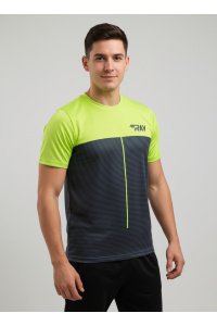 Футболка RAY (Men) принт линия неон/зелёный