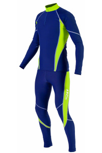 Комбинезон лыжный гоночный RAY модель STAR (UNI) синий/лимонный