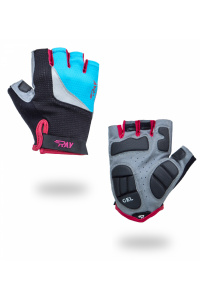 Велосипедные перчатки с короткими пальцами черный/синий