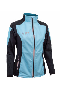 Куртка разминочная RAY WS модель PRO RACE (Woman) голубой/черный