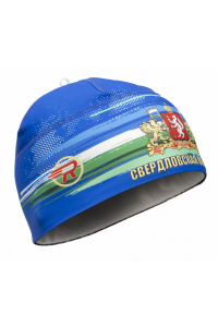 Шапочка RAY модель RACE материал термо-бифлекс синий, принт