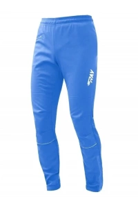 Брюки беговые RAY WS модель RACE (Kids) синий, софт-шелл на флисе, с кантом