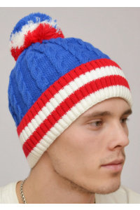 Шапочка RAY Флаг бубон, синий