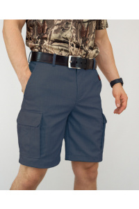 Шорты RAY (Men) Military темно-синий, черная молния