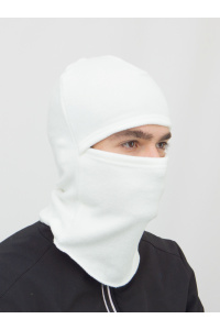 Маска ветрозащитная (шлем) флис, белый