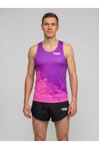 Майка спортивная RAY (Men) принт "Ice-purple"