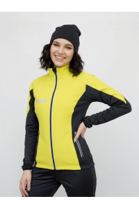 Куртка разминочная RAY WS модель PRO RACE (Women) желтый/черный с/о молния
