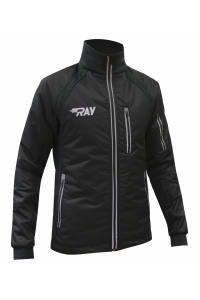 Куртка утеплённая туристическая  RAY  WS модель OUTDOOR (UNI) чёрный светоотражающая молния