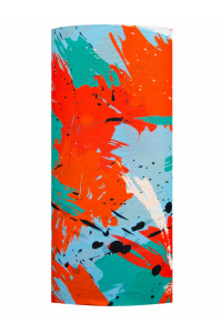 Труба-маска RAY принт  голубой/оранжевый