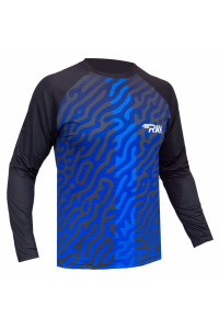 Лонгслив RAY (UNI) принт тигр синий