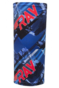 Труба-маска RAY принт красный горы 1