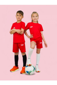 Комплект RAY (Kids) красный, лого белый 