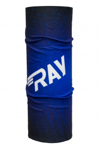 Труба-маска RAY флаг РФ принт снежинка синий