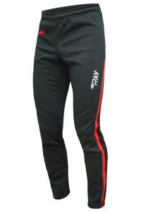 Брюки беговые RAY WS модель ACTIVE (Kids) черный красная молния