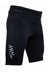 Тайтсы беговые компрессионные RAY (UNI) черный