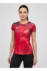 Футболка RAY (Woman) принт STROKES красный