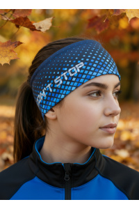 Повязка трикотажная принт RAY Вектор 1 синий