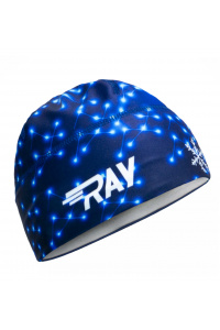 Шапочка RAY модель RACE материал термо-бифлекс синий геометрия, принт 