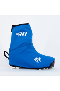 Чехол на ботинки BootCover RAY (UNI) синий, лого белый, черная молния