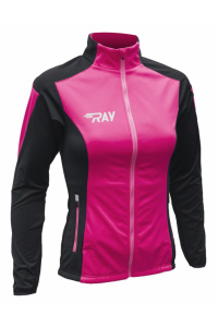 Куртка разминочная RAY WS модель PRO RACE (Woman) малиновый/черный