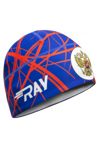 Шапочка RAY модель RACE материал термо-бифлекс синий, принт