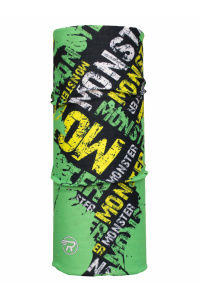 Труба-маска RAY принт MONSTER зелёный