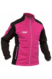 Куртка разминочная RAY WS модель RACE (UNI) малиновый/черный 